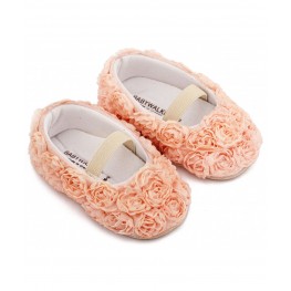  Babywalker Παπούτσι Βαπτιστικό Αγκαλιάς  MI1660 Ροζ